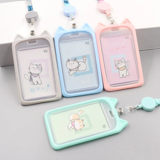 Card Holder Kpop ID Card Holder Retractable