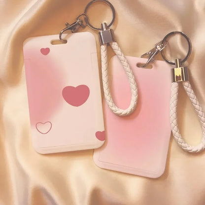 1 Piece Gradient Pink Color Kpop Photocard Holder