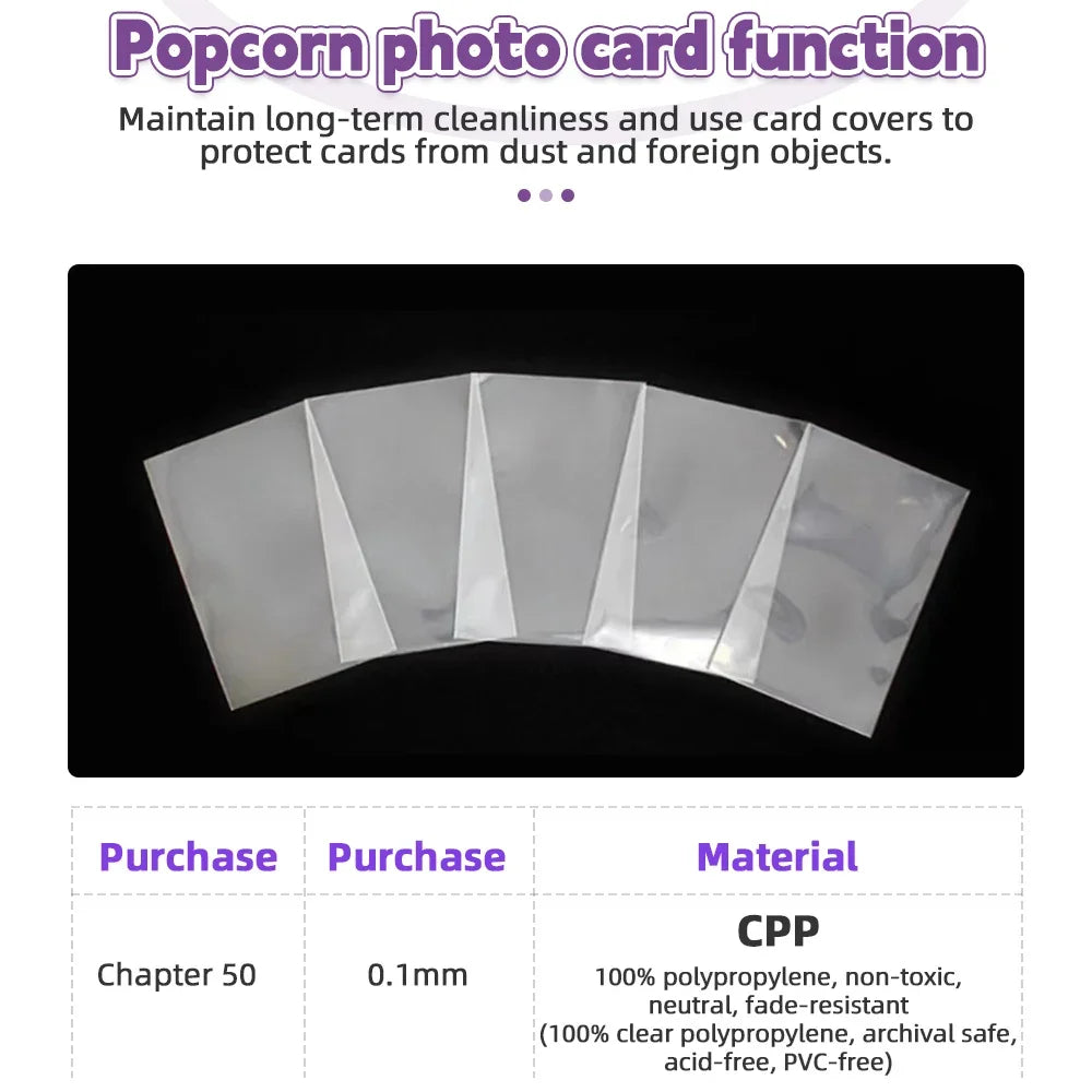 50/100Pcs Korean Card Holder Photo Album Kpop Collector Book