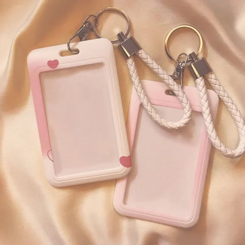 1 Piece Gradient Pink Color Kpop Photocard Holder